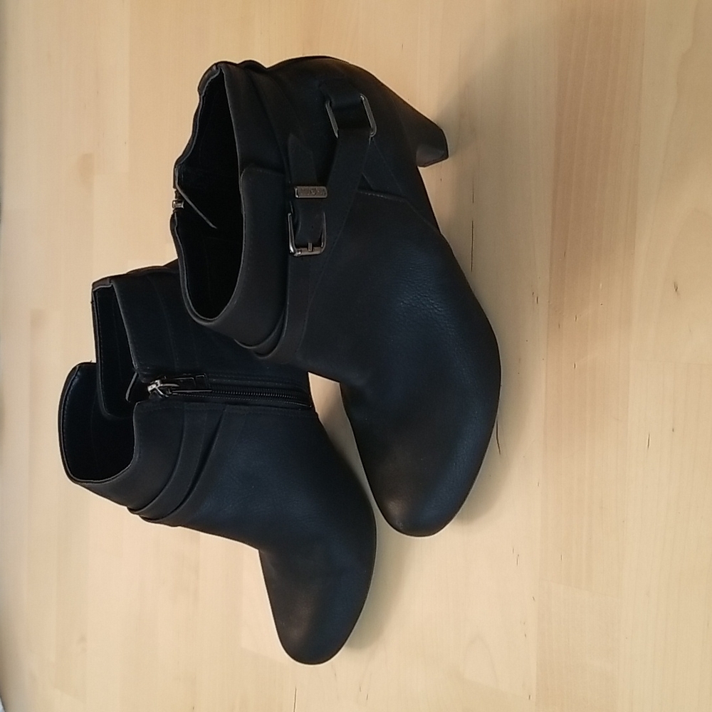 Sam & Libby Buckle Zip-Up Ankle Boots
